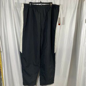 NWT‎ Perry Ellis [ Men 2X ] Stripe Side Track Straight Pants with Drawstring